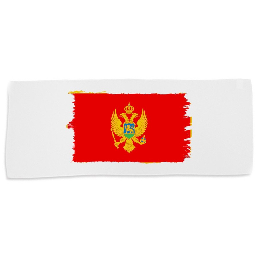 TOALLA GIMNASIO GYM ABSORBENTE bandera montenegro pais gobierno montenegrino suave con bolsita