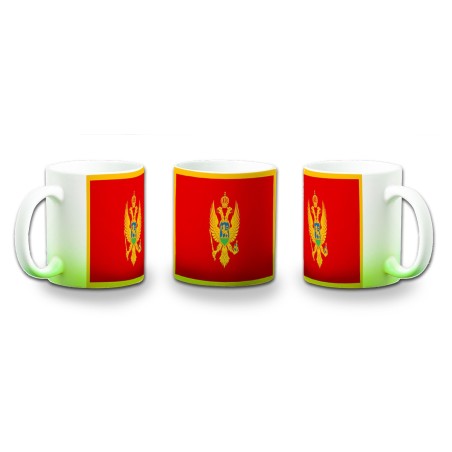 TAZA CON DEGRADADO bandera montenegro pais gobierno montenegrino color personalizada