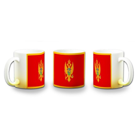 TAZA CON DEGRADADO bandera montenegro pais gobierno montenegrino color personalizada