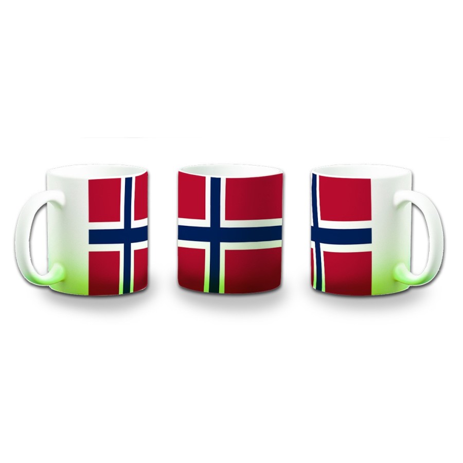 TAZA CON DEGRADADO bandera noruega pais gobierno noruego color personalizada