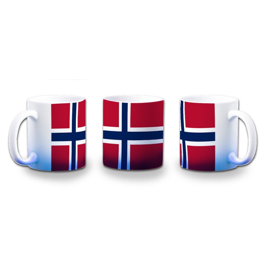 TAZA CON DEGRADADO bandera noruega pais gobierno noruego color personalizada