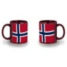 TAZA COLOR RECUADRO bandera noruega pais gobierno noruego color mug jarra cerveza te infusión