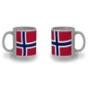 TAZA COLOR RECUADRO bandera noruega pais gobierno noruego color mug jarra cerveza te infusión