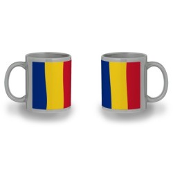 TAZA COLOR RECUADRO bandera rumanía pais gobierno rumano color mug jarra cerveza te infusión