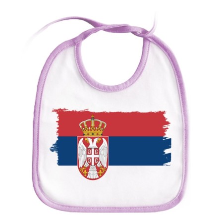 BABERO COLORES bandera serbia pais gobierno serbio personalizado bebe