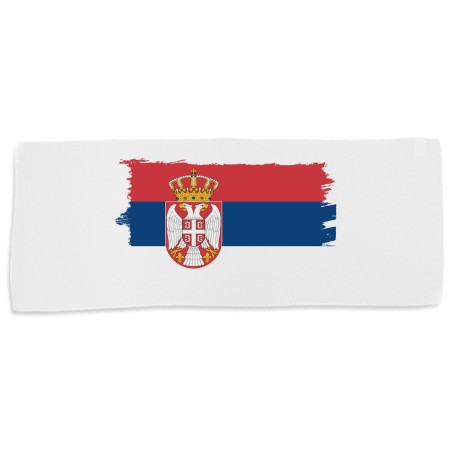 TOALLA GIMNASIO GYM ABSORBENTE bandera serbia pais gobierno serbio suave con bolsita