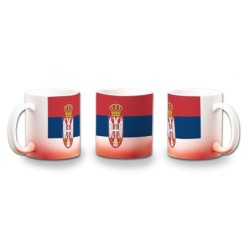 TAZA CON DEGRADADO bandera serbia pais gobierno serbio color personalizada