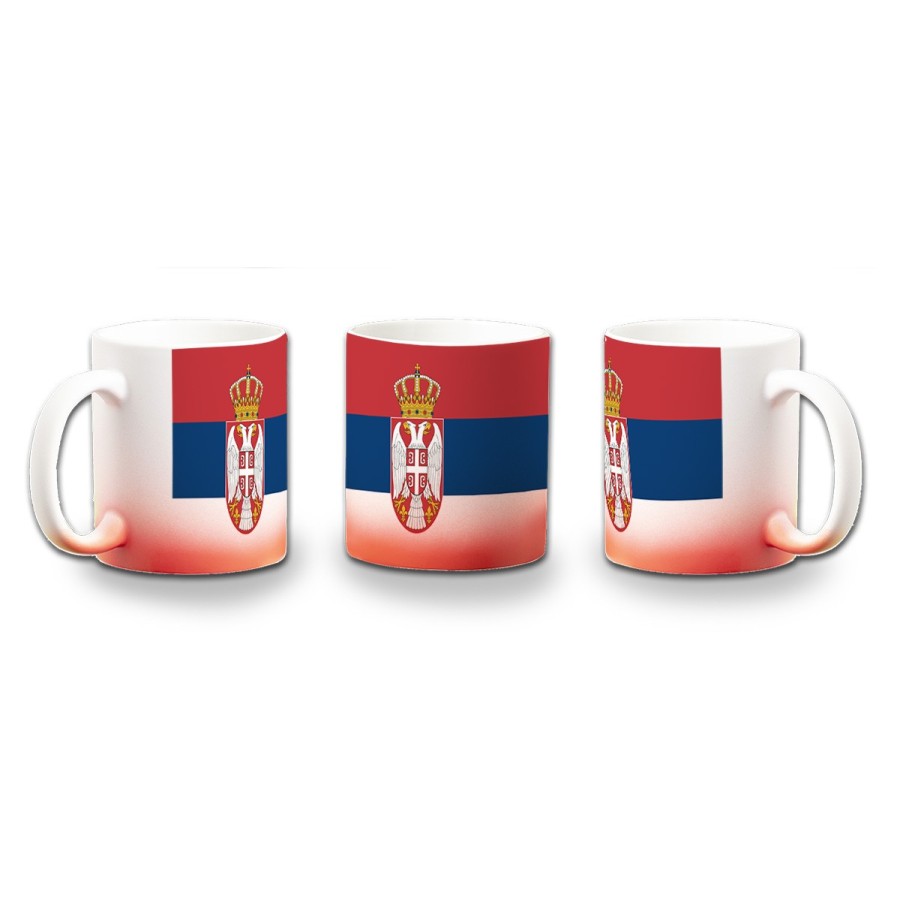 TAZA CON DEGRADADO bandera serbia pais gobierno serbio color personalizada