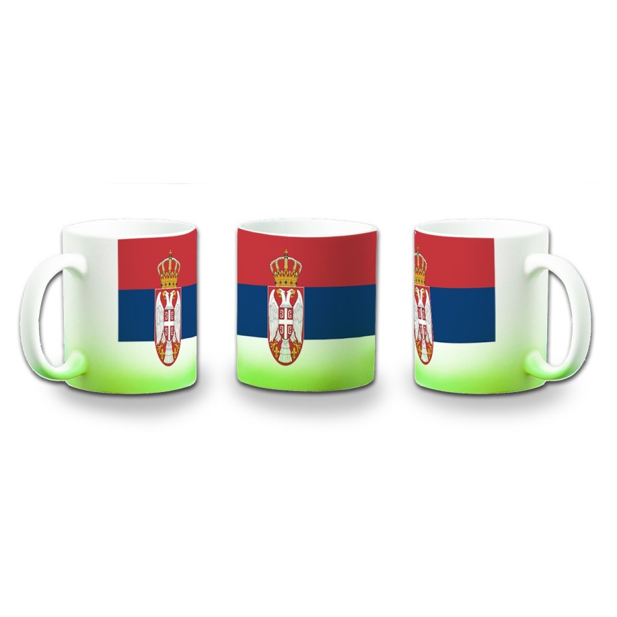 TAZA CON DEGRADADO bandera serbia pais gobierno serbio color personalizada