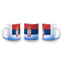 TAZA CON DEGRADADO bandera serbia pais gobierno serbio color personalizada