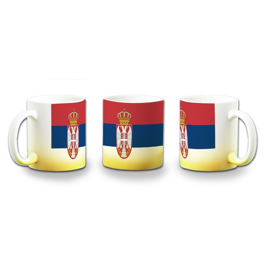 TAZA CON DEGRADADO bandera serbia pais gobierno serbio color personalizada