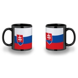 TAZA COLOR RECUADRO bandera eslovaquia pais gobierno eslavo color mug jarra cerveza te infusión