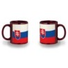 TAZA COLOR RECUADRO bandera eslovaquia pais gobierno eslavo color mug jarra cerveza te infusión