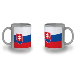 TAZA COLOR RECUADRO bandera eslovaquia pais gobierno eslavo color mug jarra cerveza te infusión