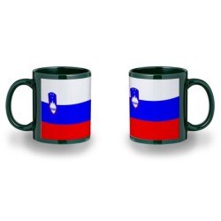 TAZA COLOR RECUADRO bandera eslovenia pais gobierno esloveno color mug jarra cerveza te infusión