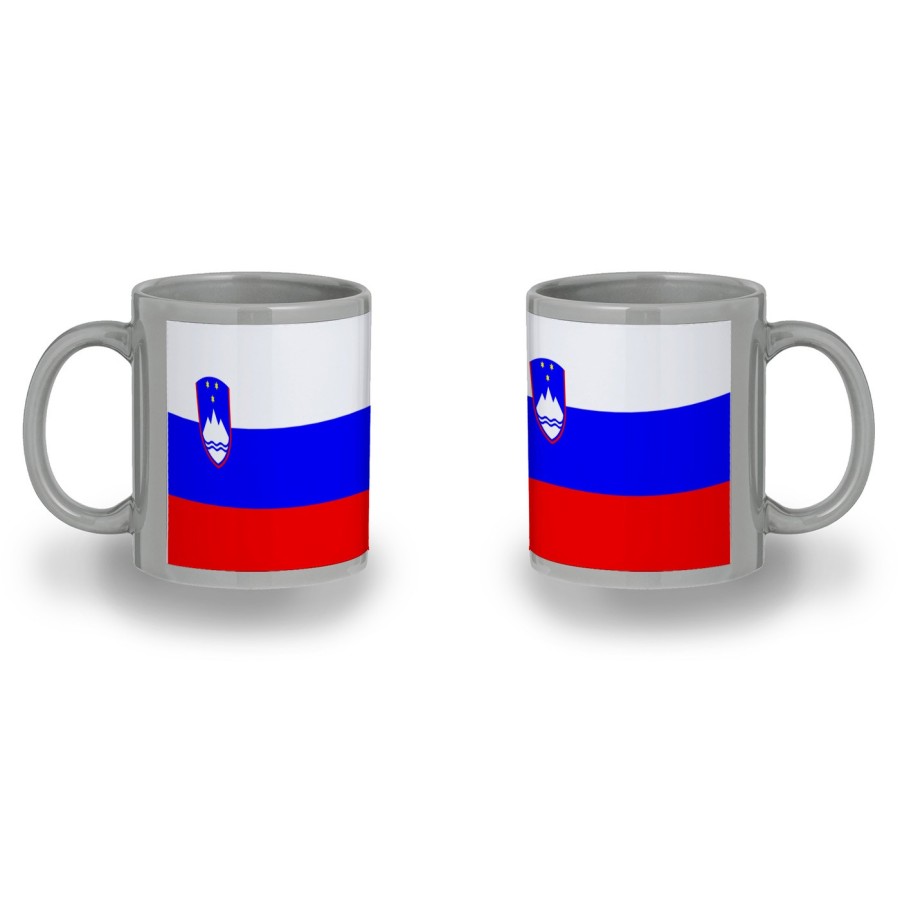 TAZA COLOR RECUADRO bandera eslovenia pais gobierno esloveno color mug jarra cerveza te infusión