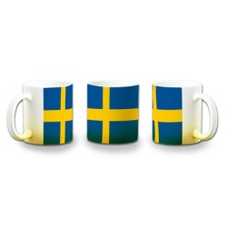 TAZA CON DEGRADADO bandera suecia pais gobierno sueco color personalizada