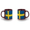 TAZA COLOR RECUADRO bandera suecia pais gobierno sueco color mug jarra cerveza te infusión