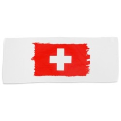 TOALLA GIMNASIO GYM ABSORBENTE bandera suiza pais gobierno suizo suizos suave con bolsita