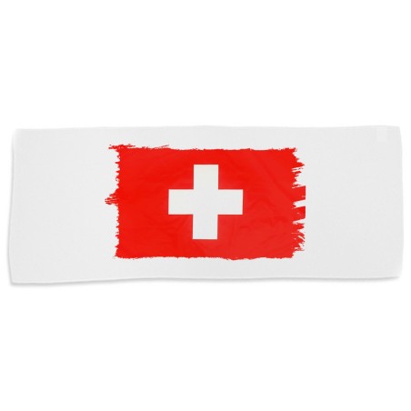 TOALLA GIMNASIO GYM ABSORBENTE bandera suiza pais gobierno suizo suizos suave con bolsita