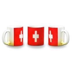 TAZA CON DEGRADADO bandera suiza pais gobierno suizo suizos color personalizada