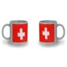 TAZA COLOR RECUADRO bandera suiza pais gobierno suizo suizos color mug jarra cerveza te infusión