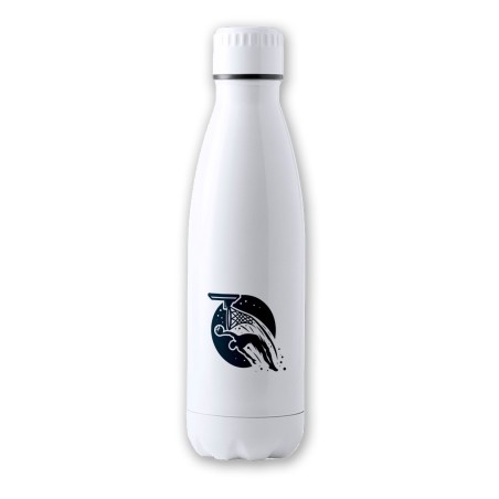 BIDON 700 ML ACERO INOXIDABLE logo baloncesto deporte balon jugadores tapon seguridad botella