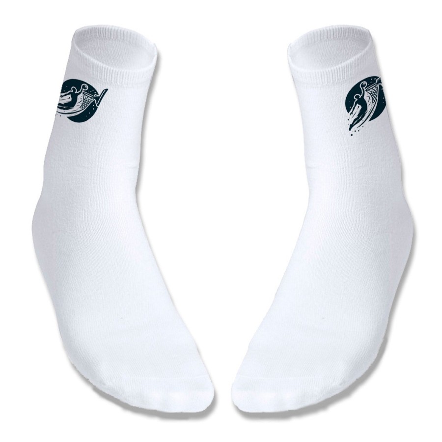 PAR DE CALCETINES SUAVES TALLA S-M logo baloncesto deporte balon jugadores deportivos moda poliester