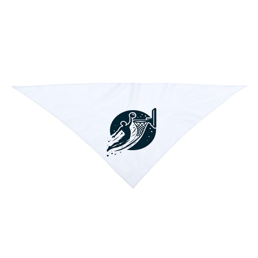 PAÑOLETA TRIANGULAR SUAVE logo baloncesto deporte balon jugadores moda cuello fiestas