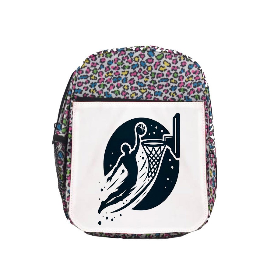 MOCHILA LUNARES ESTAMPADO logo baloncesto deporte balon jugadores escolar personalizado picnic excursión deporte