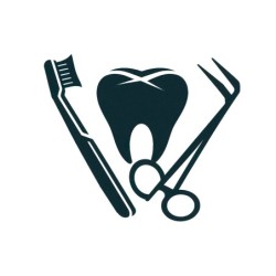 TAZA MÁGICA logo dentista profesion dientes medico personalizada