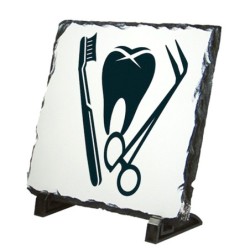 PLACA PIZARRA logo dentista...