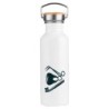 BIDON 750 ML ACERO INOXIDABLE ESTILO RETRO logo dentista profesion dientes medico deporte deportivo botella