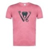CAMISETA ROJA MEZCLA logo dentista profesion dientes medico moda verano tshirt