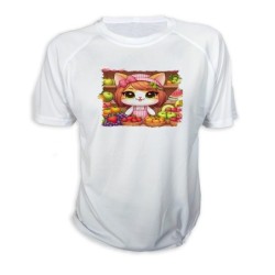 CAMISETA gato frutero...