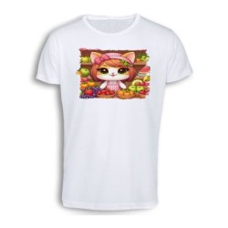 CAMISETA TACTO ALGODÓN gato...