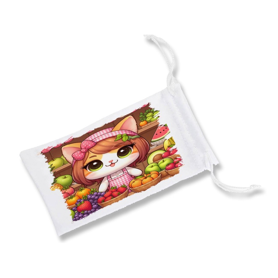 FUNDA BOLSA MULTIUSOS gato frutero animal profesion fruteria gafas dados rol personalizada color