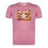 CAMISETA ROJA MEZCLA gato frutero animal profesion fruteria moda verano tshirt