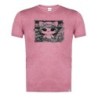 CAMISETA ROJA MEZCLA CON IMAGEN EN TONALIDADES NEGRAS gato frutero animal profesion fruteria tshirt