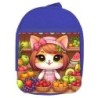 MOCHILA AZUL gato frutero animal profesion fruteria escolar personalizado picnic excursión deporte