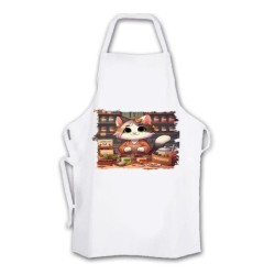 DELANTAL TALLA ADULTO gato...