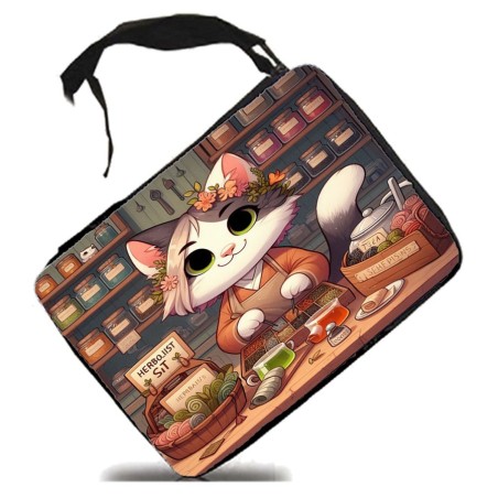 ESTUCHE gato herbolista animal profesion herbolisteria escolar case