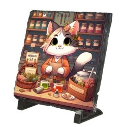 PLACA PIZARRA gato...