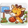 ALFOMBRILLA girafa jugador animal deporte baloncesto pc raton personalizada