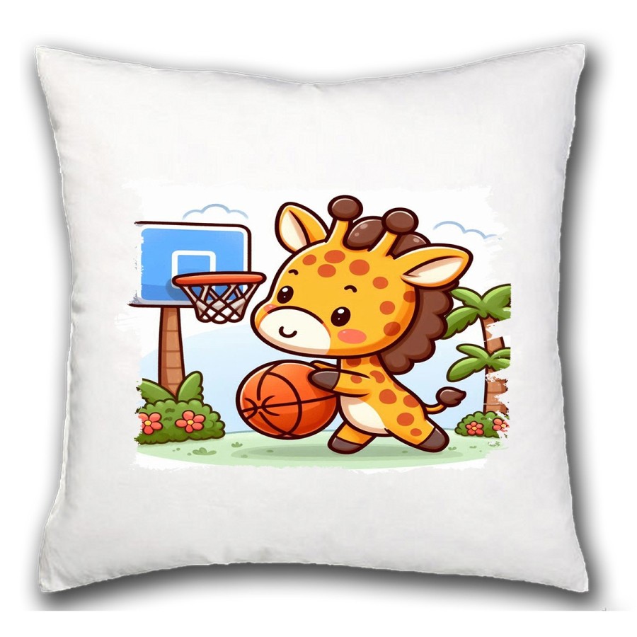 COJIN girafa jugador animal deporte baloncesto hogar comodo personalizado