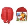 MOCHILA ROJA girafa jugador animal deporte baloncesto escolar personalizado