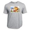 CAMISETA GRIS MEZCLA girafa jugador animal deporte baloncesto moda verano personalizada