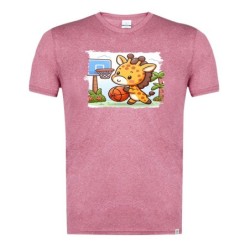 CAMISETA ROJA MEZCLA girafa...