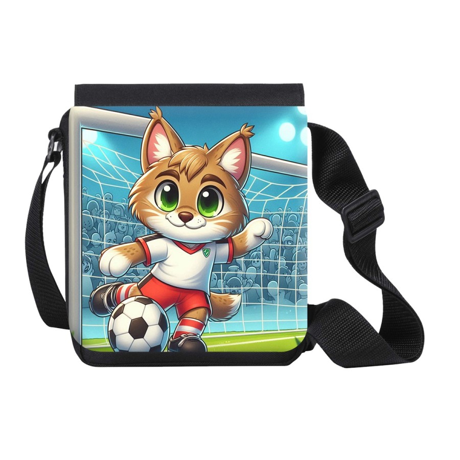 BANDOLERA PEQUEÑA lince jugador futbol deporte futbolista bolso personalizada