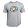CAMISETA GRIS MEZCLA lince jugador futbol deporte futbolista moda verano personalizada
